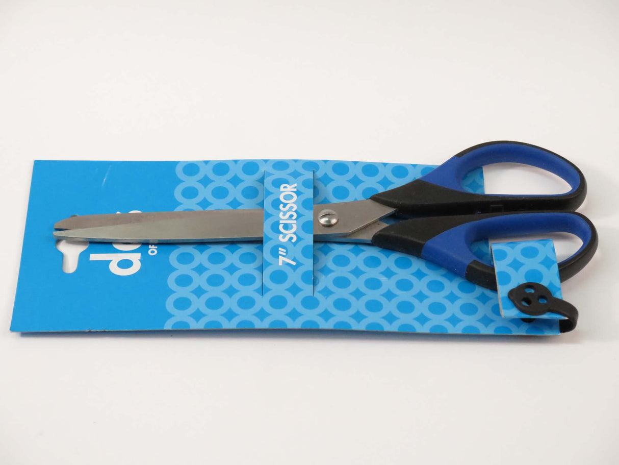 7" SOFT-GRIP SCISSOR (Blue)