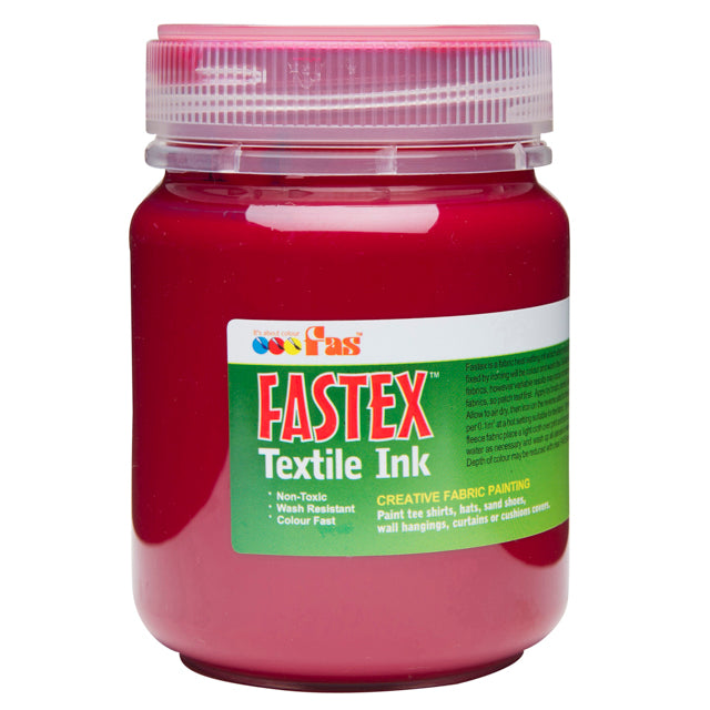 FAS TEXTILE INK 250ml BURGUNDY