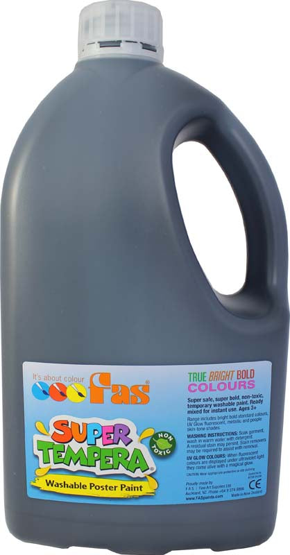 FAS SUPER TEMPERA 2LTR BLACK