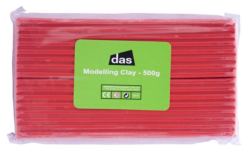 das MODELLING CLAY 500g RED