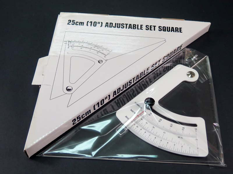 ADJUSTABLE SET SQUARE 25cm/10"