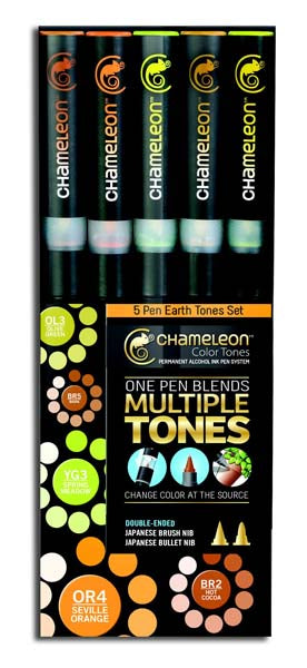 CHAMELEON 5-PEN EARTH TONES SET