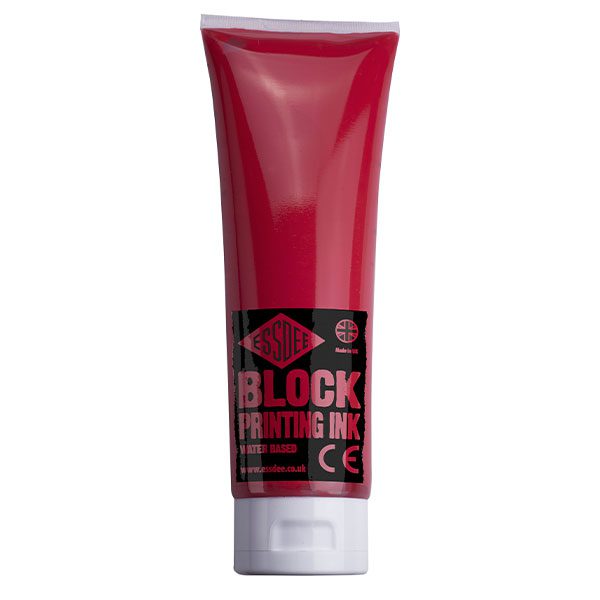 ESSDEE BLOCK PRINT INK 300ml BR RED