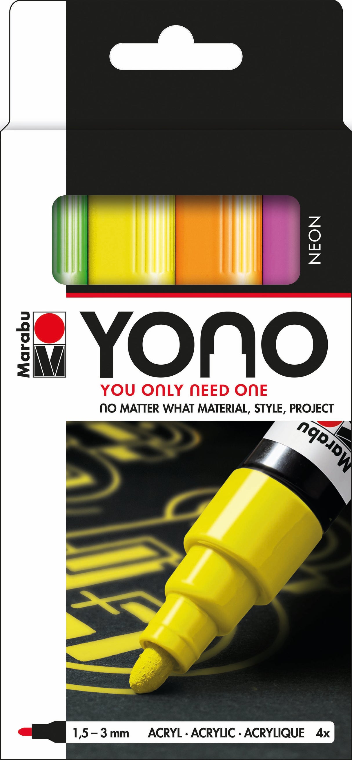 MARABU YONO SET 4 BULLET NEON