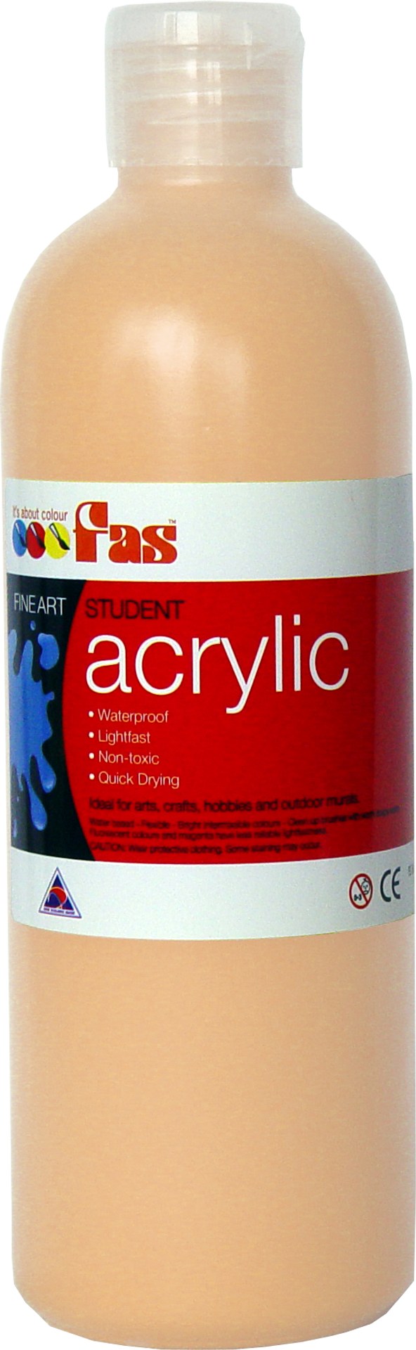 FAS STUDENT ACRYLIC 500ML BEIGE