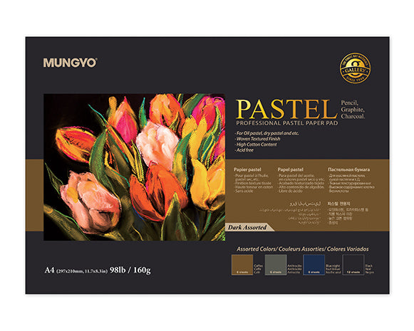 MUNGYO PASTEL PAD 160g A3 DARK(20 SHTS)