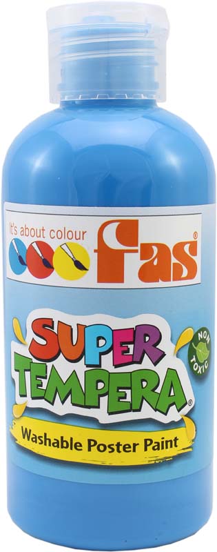 FAS SUPER TEMPERA 250ml FLUO BLUE