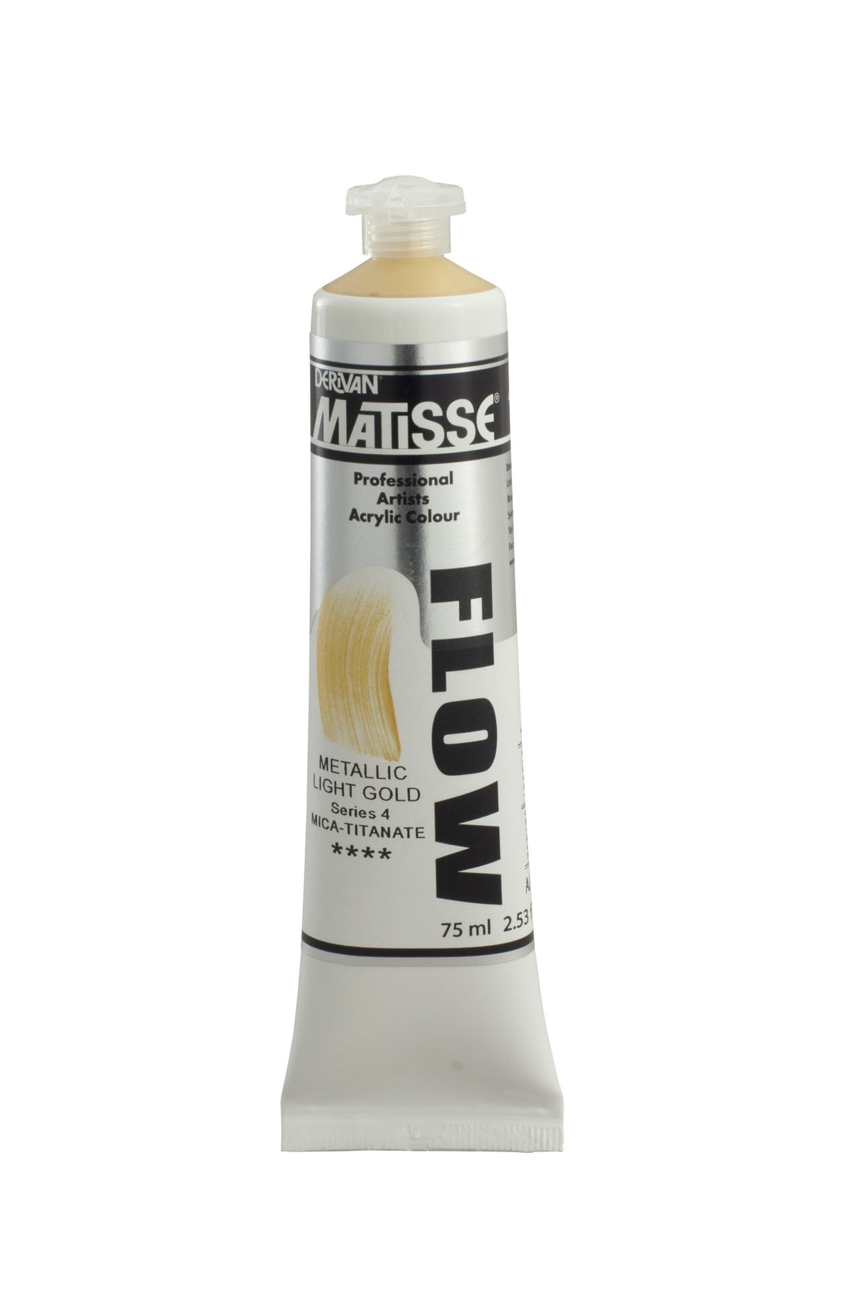 MATISSE FLOW 75ML METALLIC LT GOLD S4