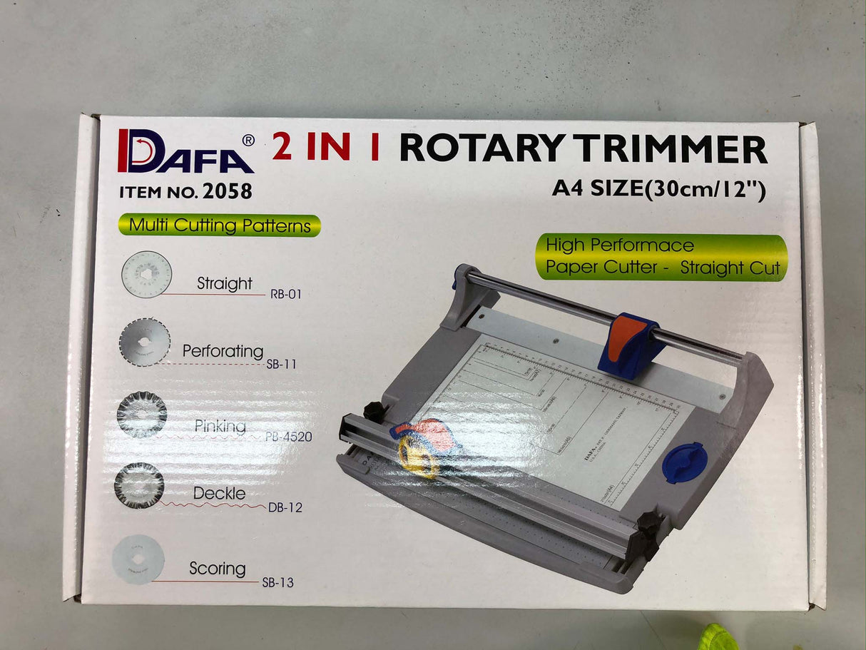 2 IN 1 ROTARY TRIMMER W/2 BLADES