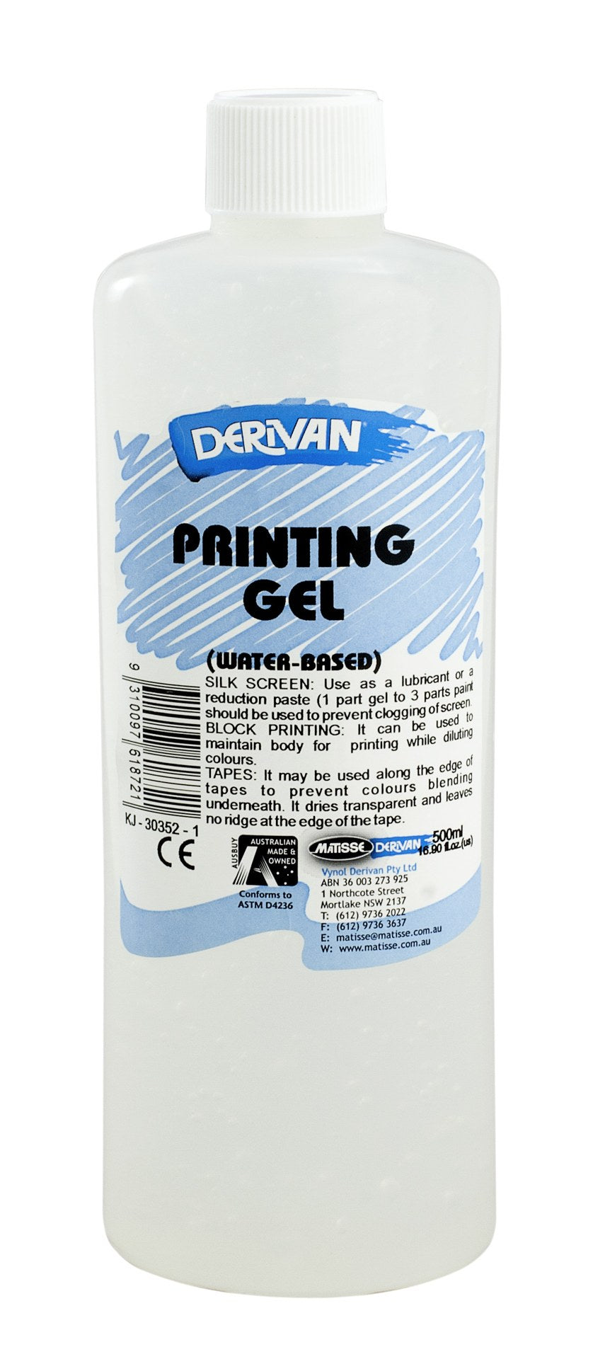 DERIVAN 500ML PRINT GEL