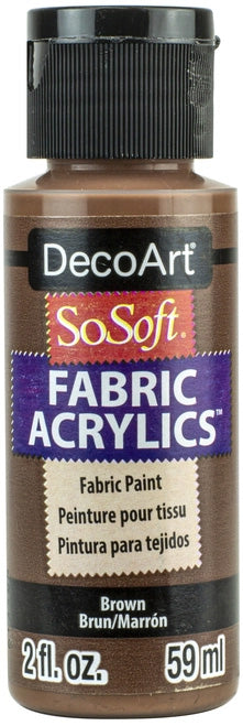 SO SOFT FABRIC ACRYLIC 1oz BROWN