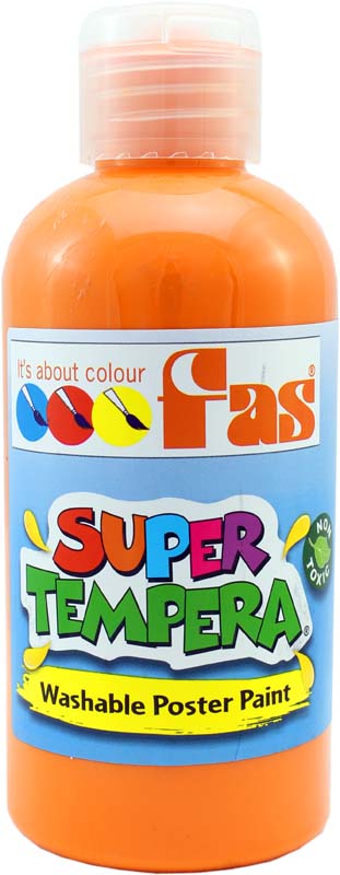 FAS SUPER TEMPERA 250ml FLUO ORANGE