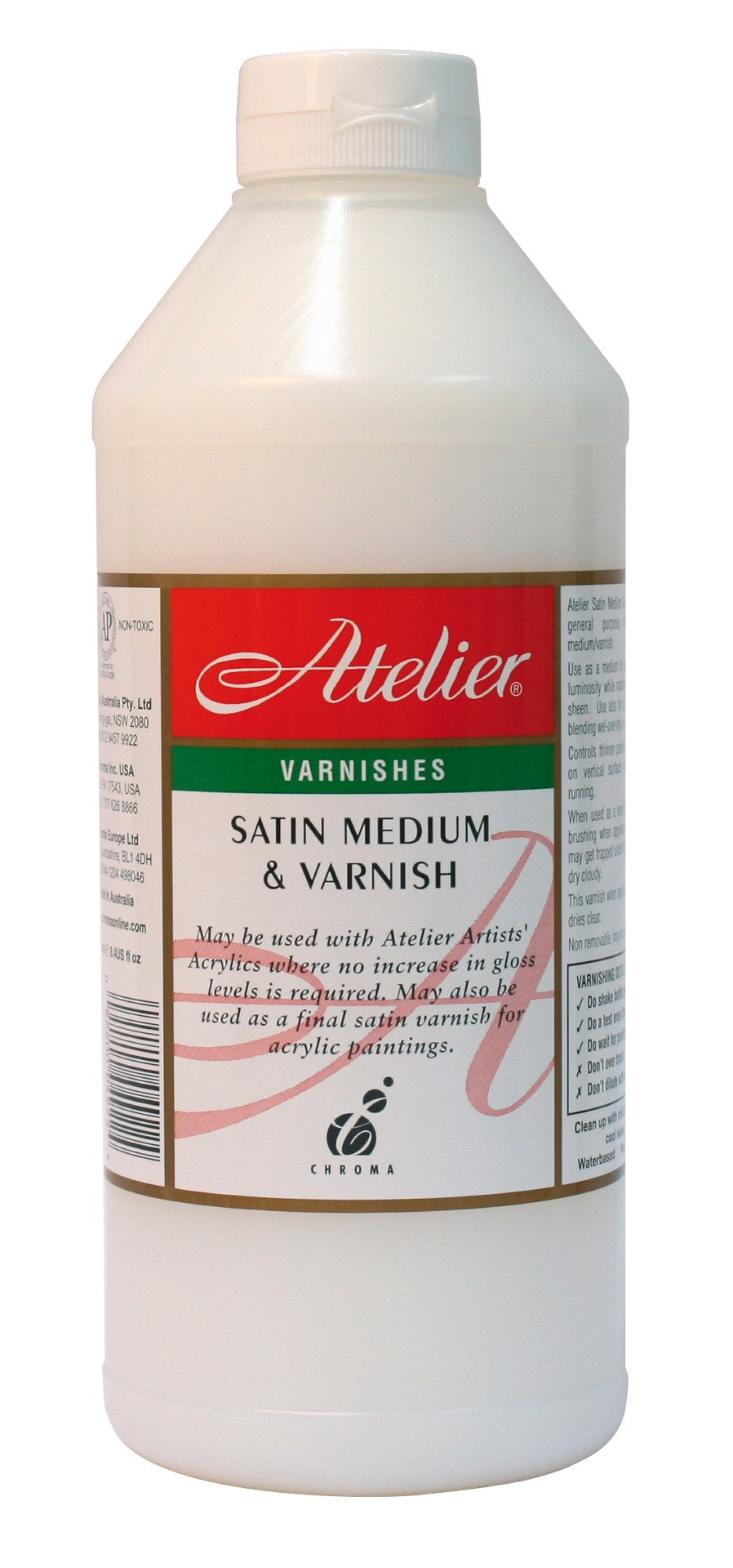 ATELIER SATIN VARNISH 1 LITRE