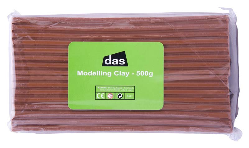 das MODELLING CLAY 500g BROWN