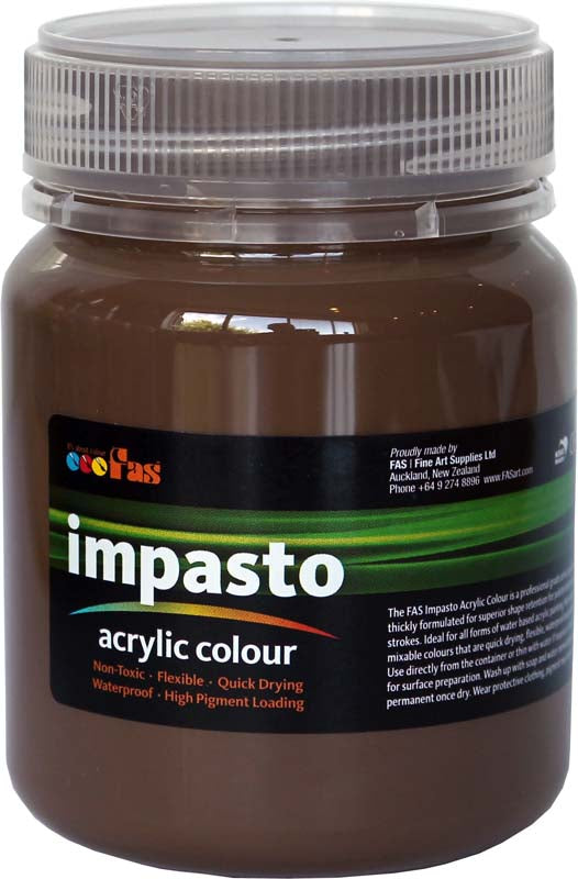 FAS IMPASTO ACRYLIC 250ml RAW UMBER