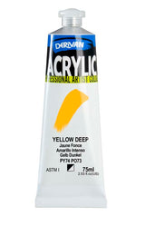 DERIVAN ACRYLIC 75ML YELLOW DEEP