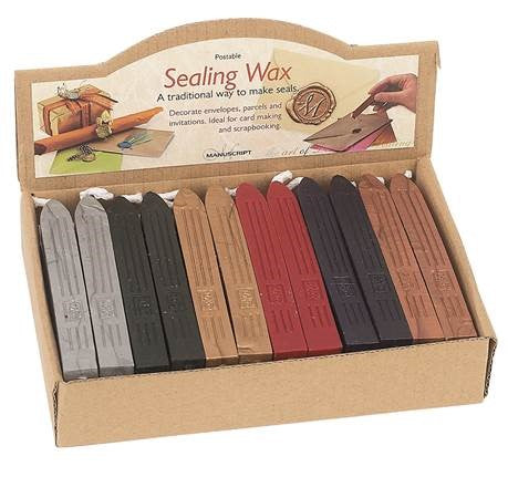 MANUSCRIPT SEALING WAX DISPLAY ASSORTED