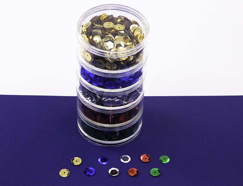 Stacker Tubs Assorted Sequins