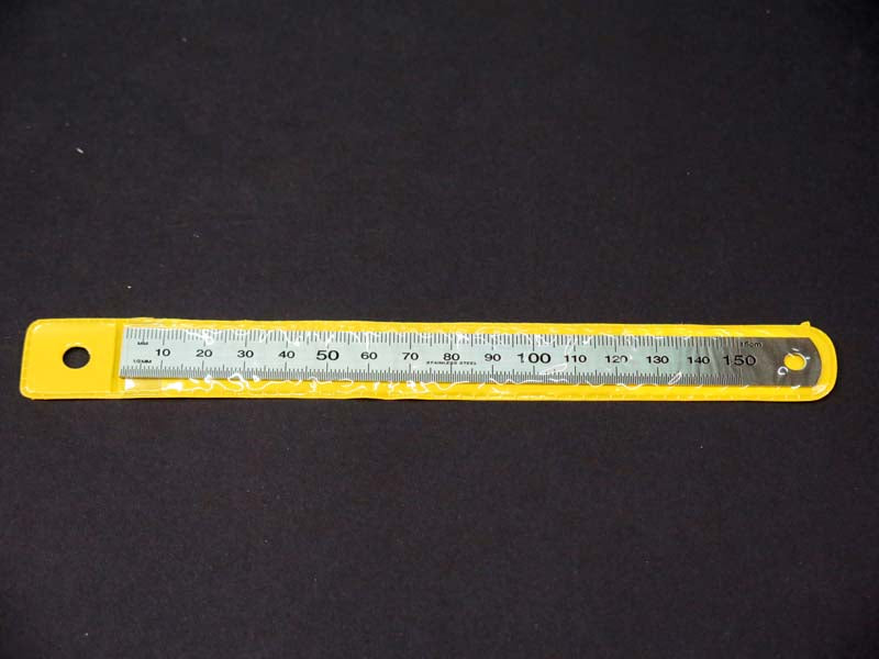 S/STEEL RULER 15cm METRIC